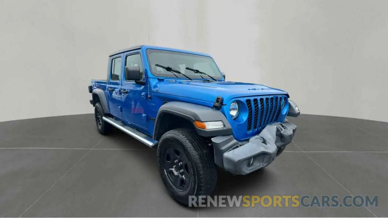 1 Photograph of a damaged car 1C6HJTAG9LL169893 JEEP GLADIATOR 2020