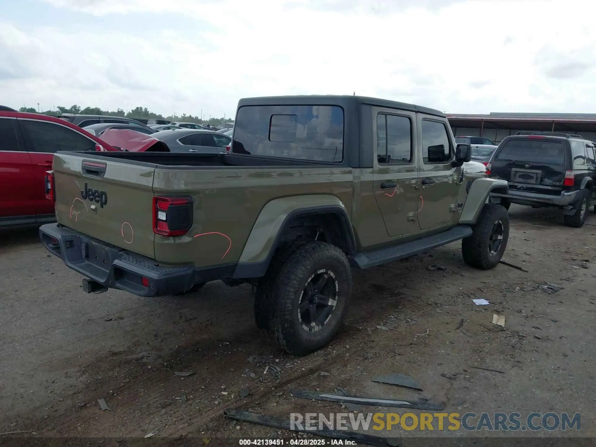 4 Фотография поврежденного автомобиля 1C6HJTAG9LL213486 JEEP GLADIATOR 2020