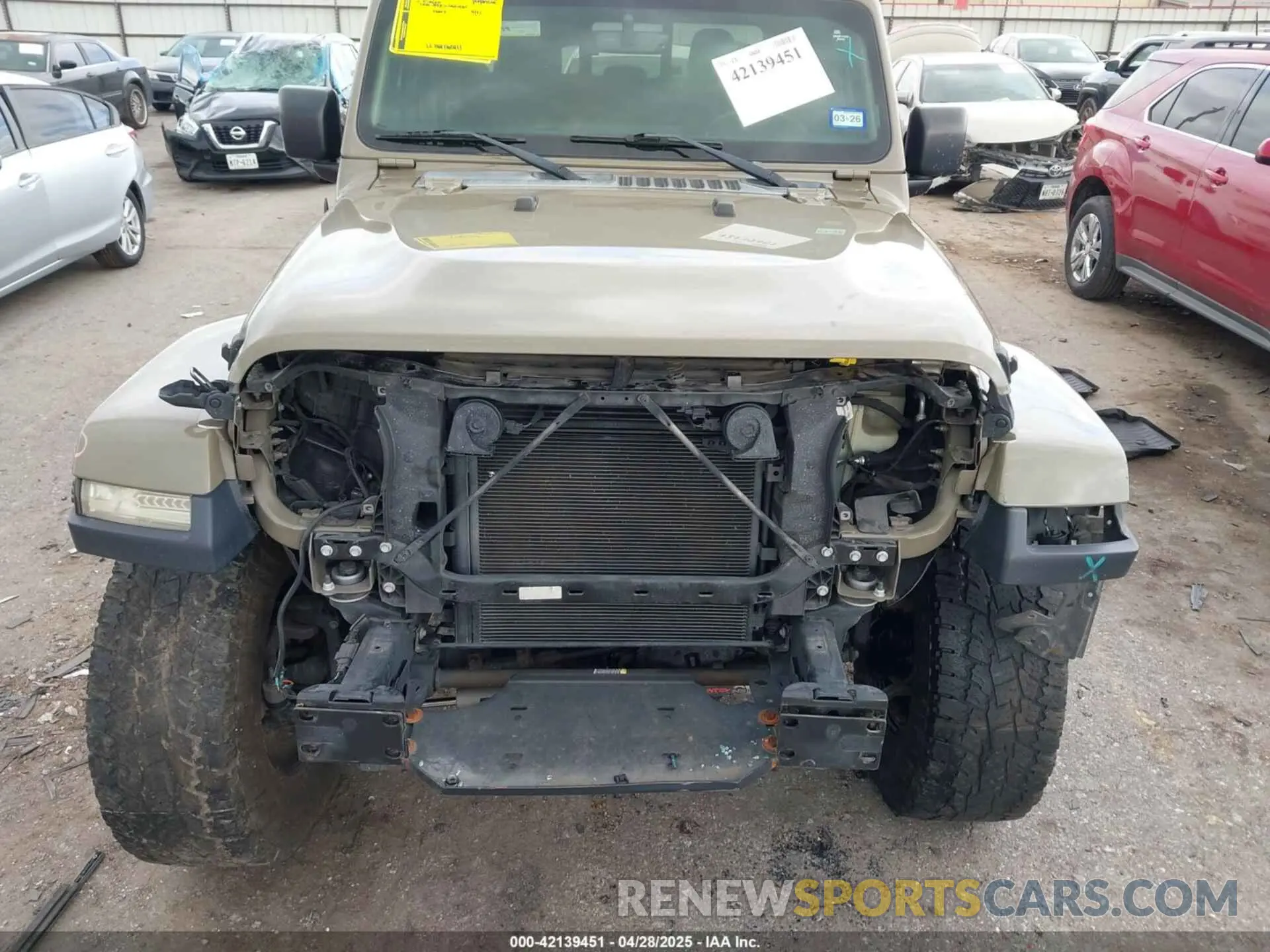 6 Фотография поврежденного автомобиля 1C6HJTAG9LL213486 JEEP GLADIATOR 2020