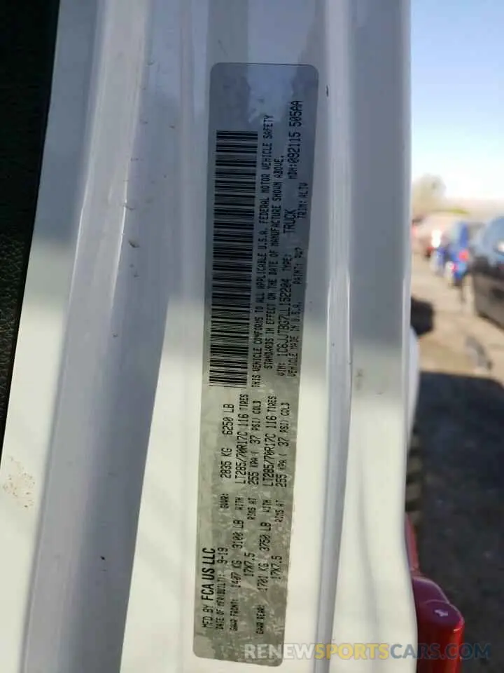 15 Photograph of a damaged car 1C6JJTBG7LL152204 JEEP GLADIATOR 2020