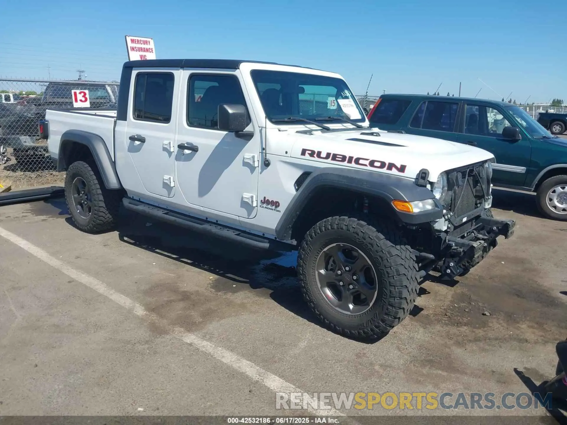 1 Photograph of a damaged car 1C6JJTBG9LL213584 JEEP GLADIATOR 2020