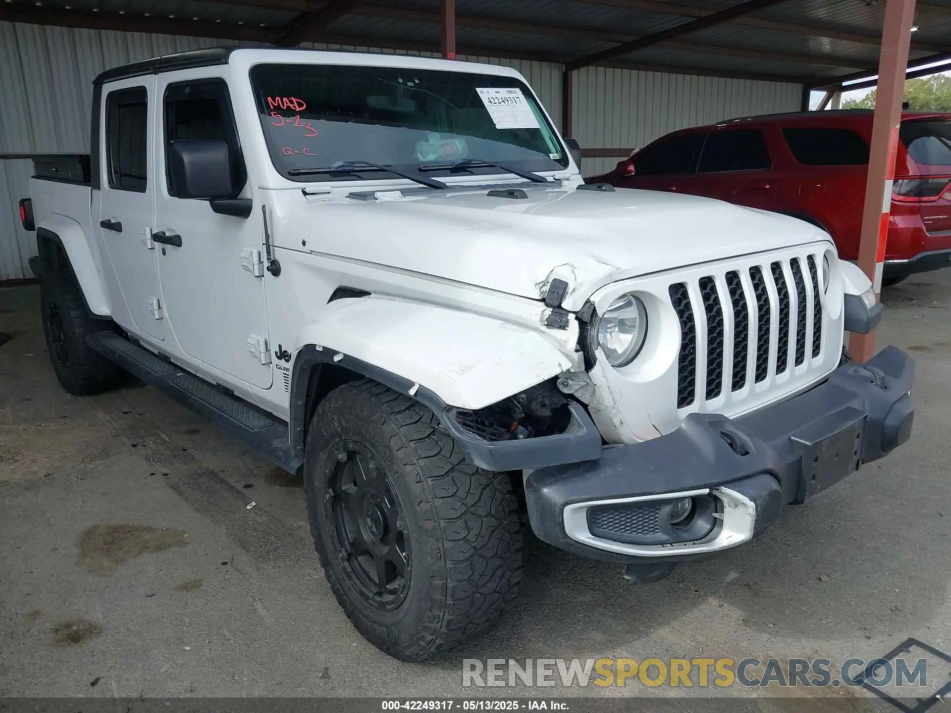 1 Photograph of a damaged car 1C6HJTAG0ML505674 JEEP GLADIATOR 2021