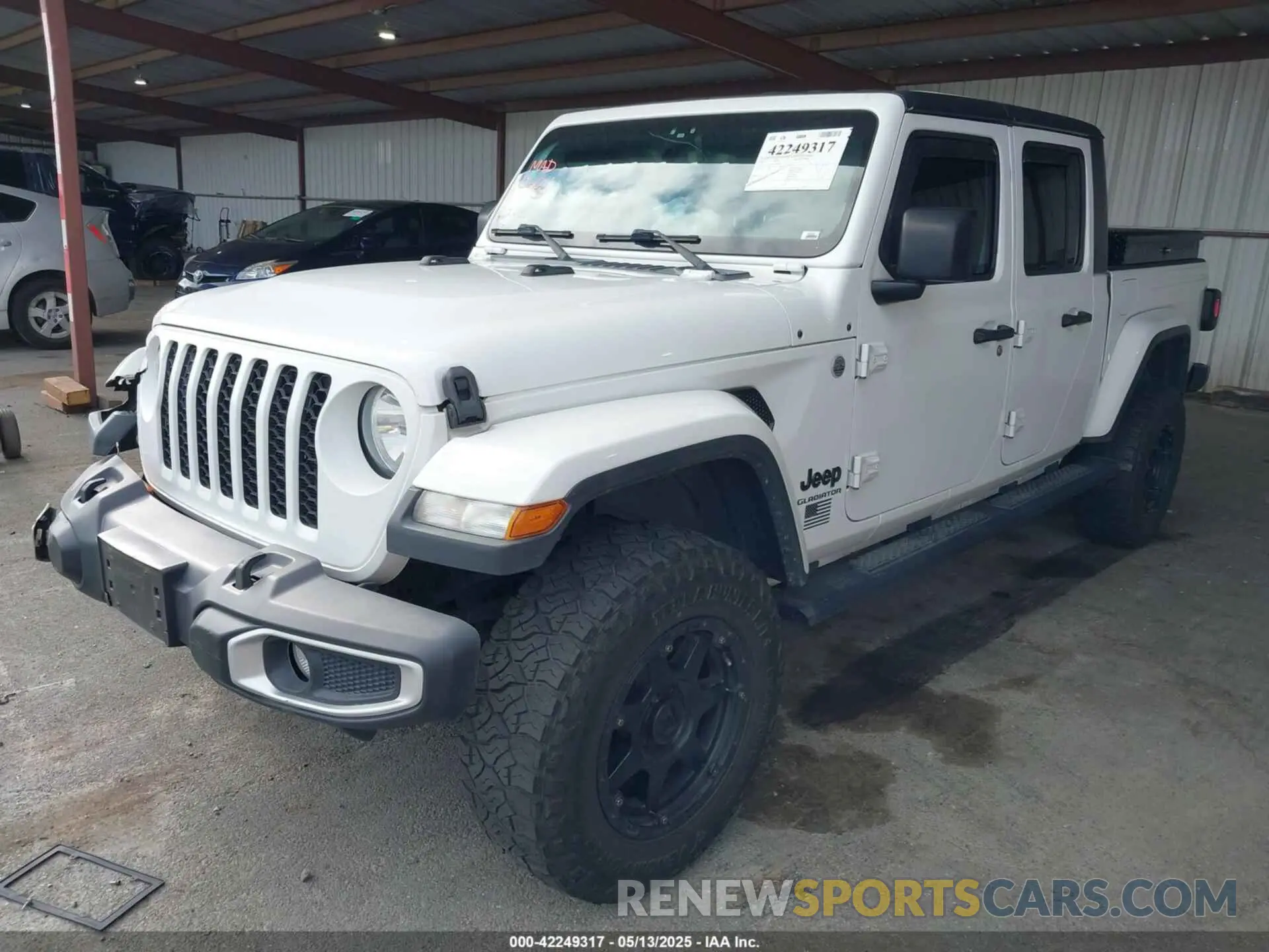 2 Photograph of a damaged car 1C6HJTAG0ML505674 JEEP GLADIATOR 2021