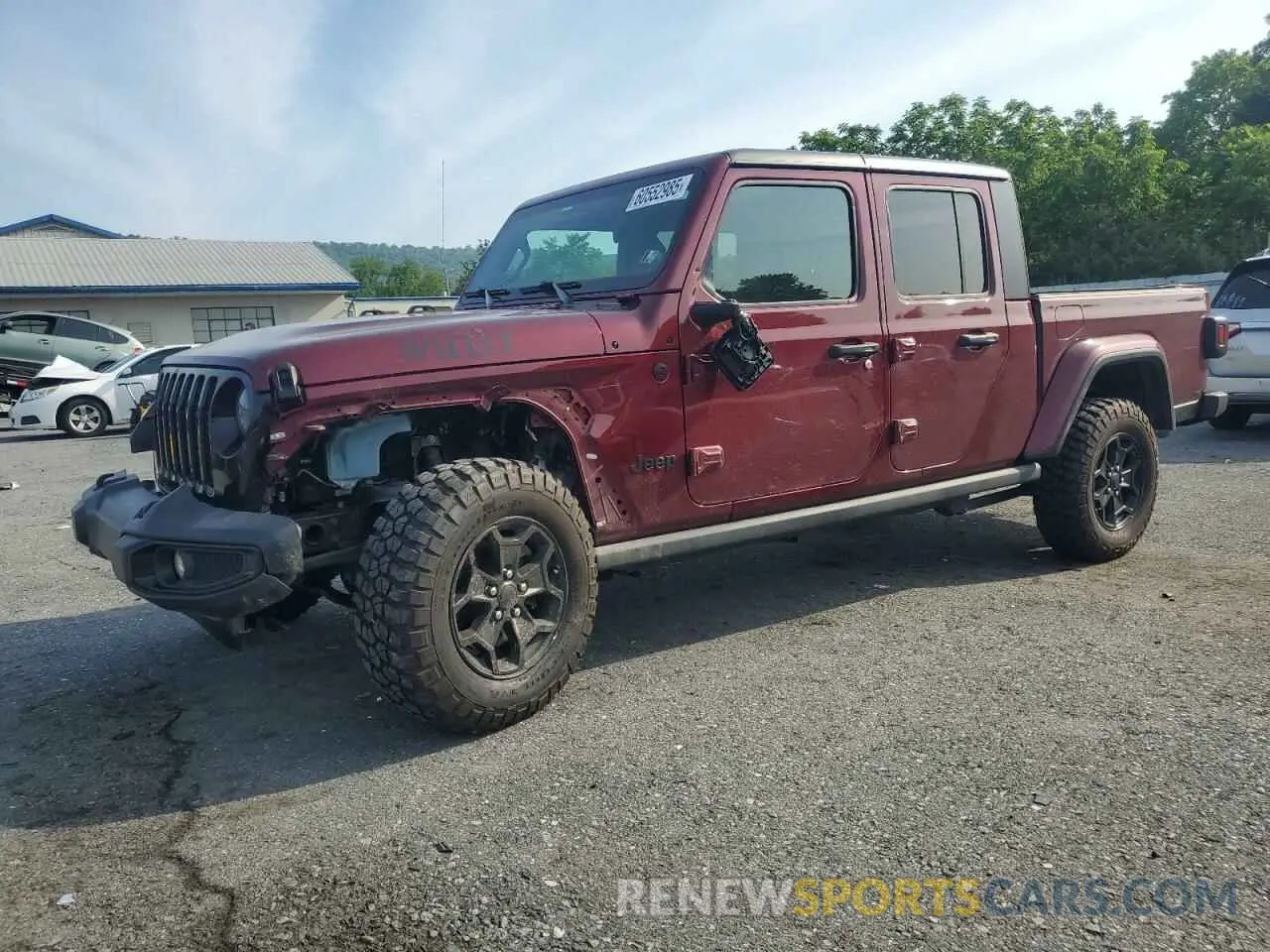 1 Фотография поврежденного автомобиля 1C6HJTAG0ML613308 JEEP GLADIATOR 2021