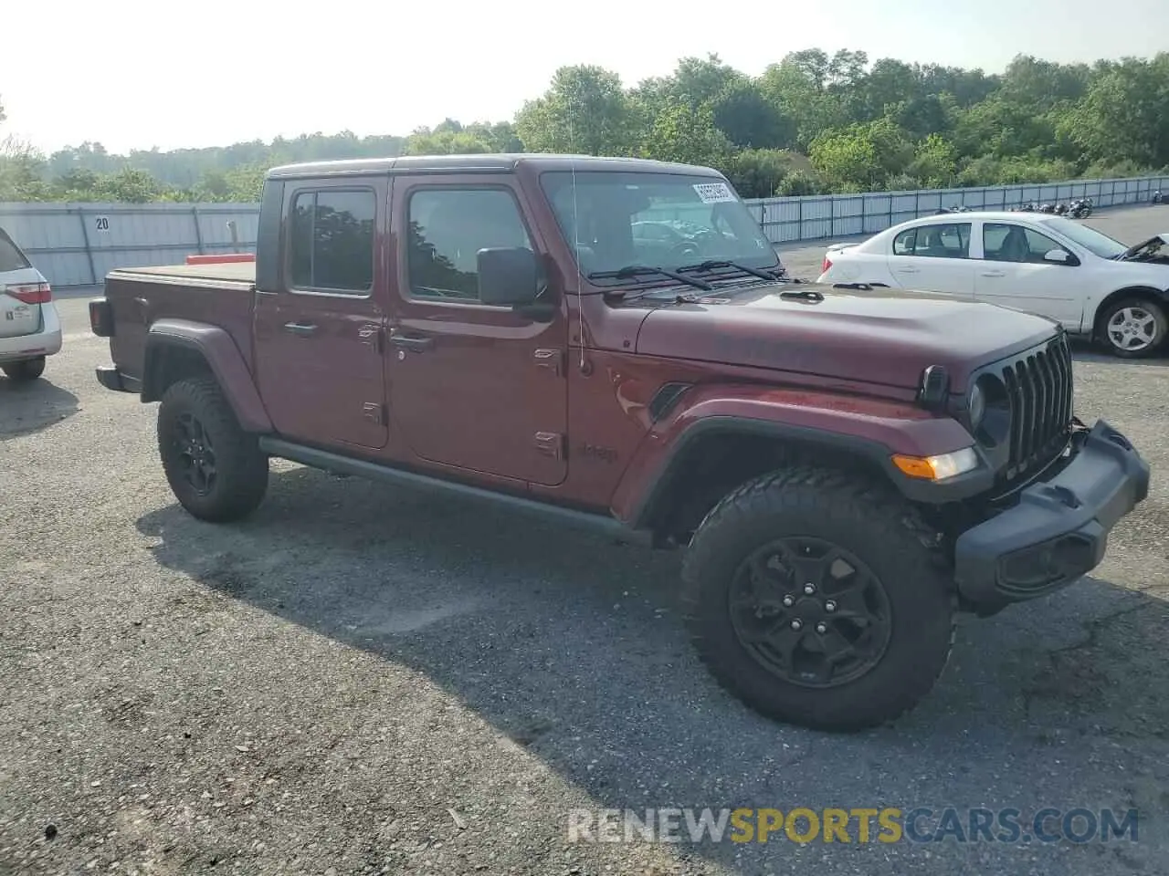 4 Фотография поврежденного автомобиля 1C6HJTAG0ML613308 JEEP GLADIATOR 2021