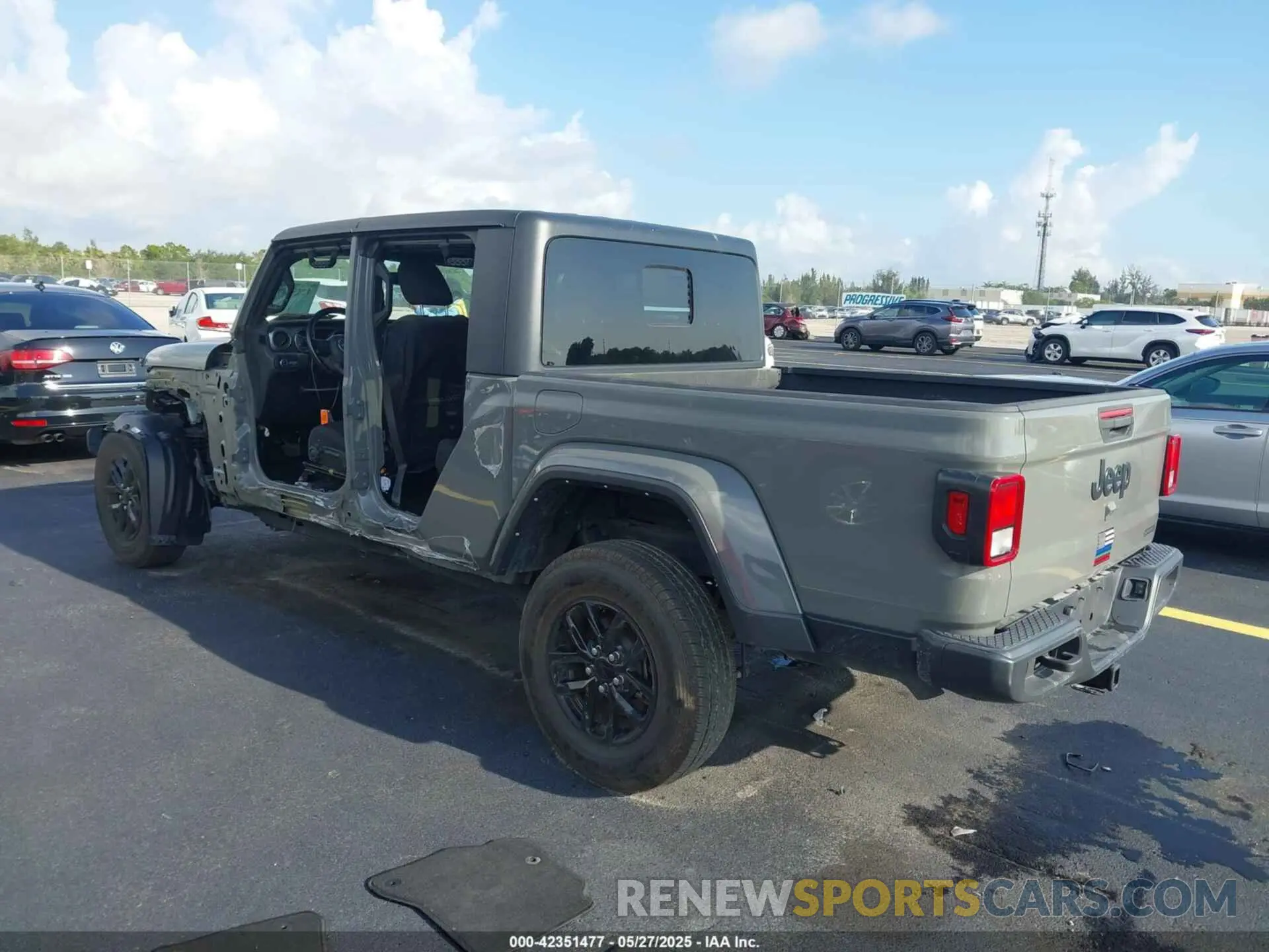 3 Photograph of a damaged car 1C6HJTAG4ML624568 JEEP GLADIATOR 2021