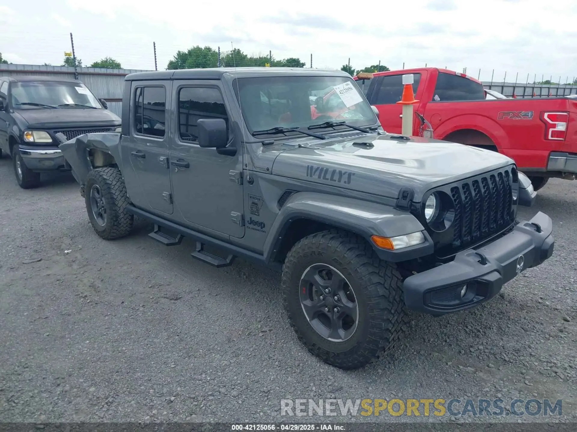 1 Photograph of a damaged car 1C6HJTAG5ML570892 JEEP GLADIATOR 2021