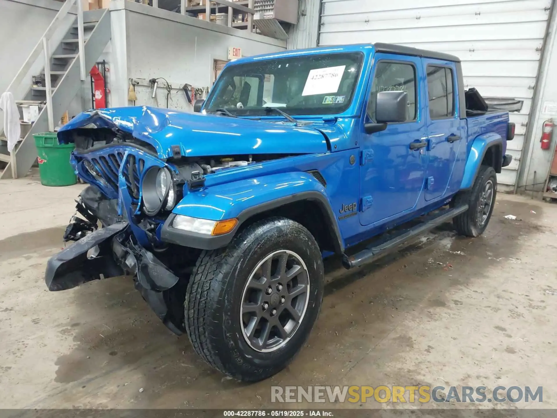 2 Photograph of a damaged car 1C6HJTAG6ML514251 JEEP GLADIATOR 2021