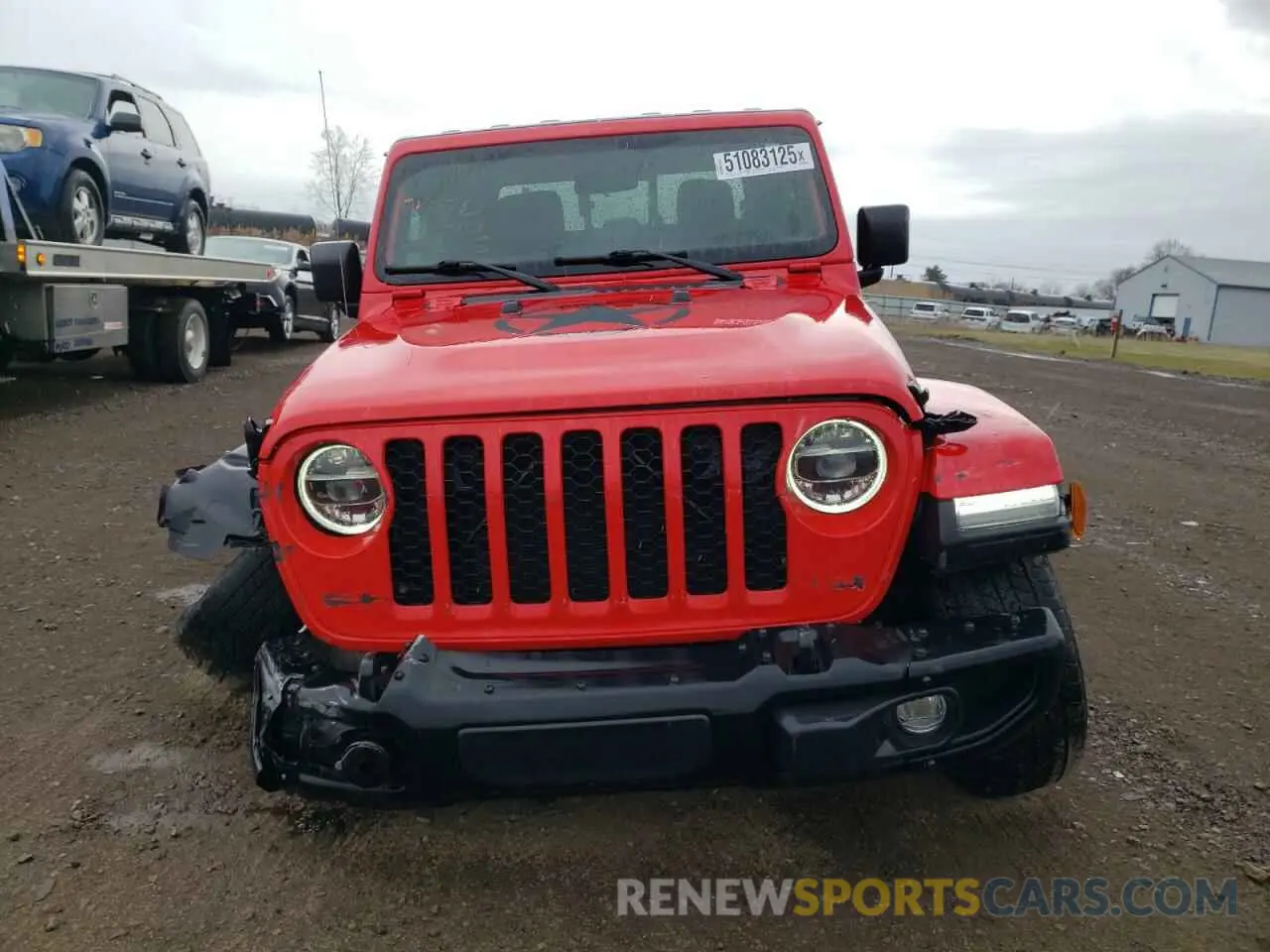 5 Photograph of a damaged car 1C6HJTAG6ML576801 JEEP GLADIATOR 2021