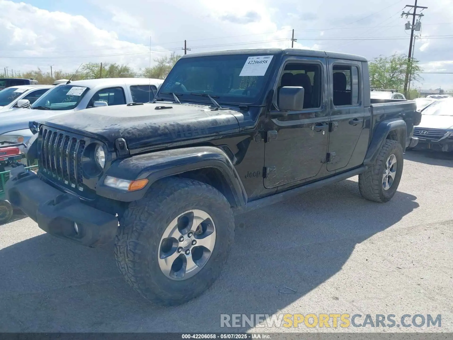 2 Photograph of a damaged car 1C6HJTAG7ML523718 JEEP GLADIATOR 2021