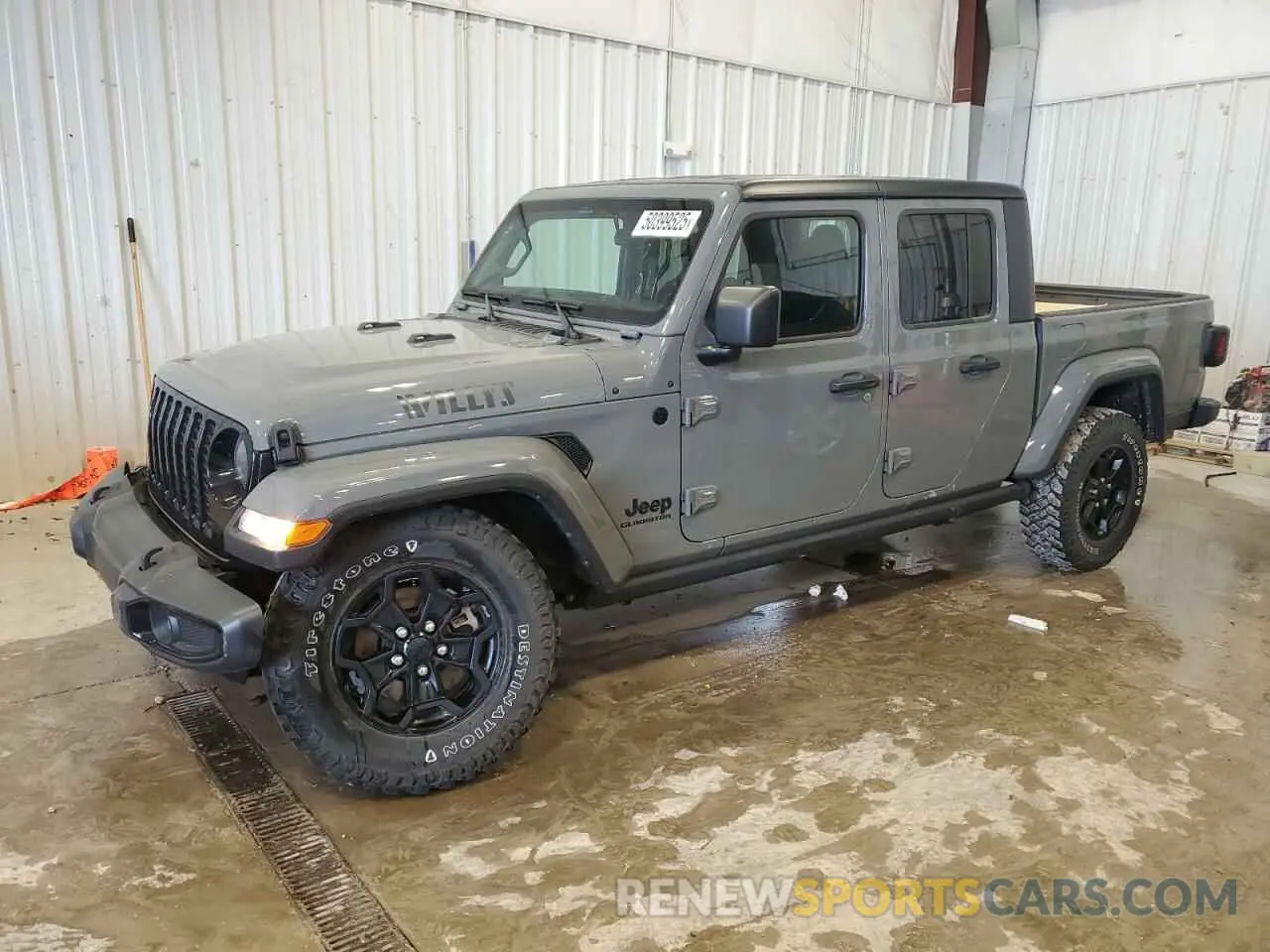 1 Photograph of a damaged car 1C6HJTAG7ML583921 JEEP GLADIATOR 2021