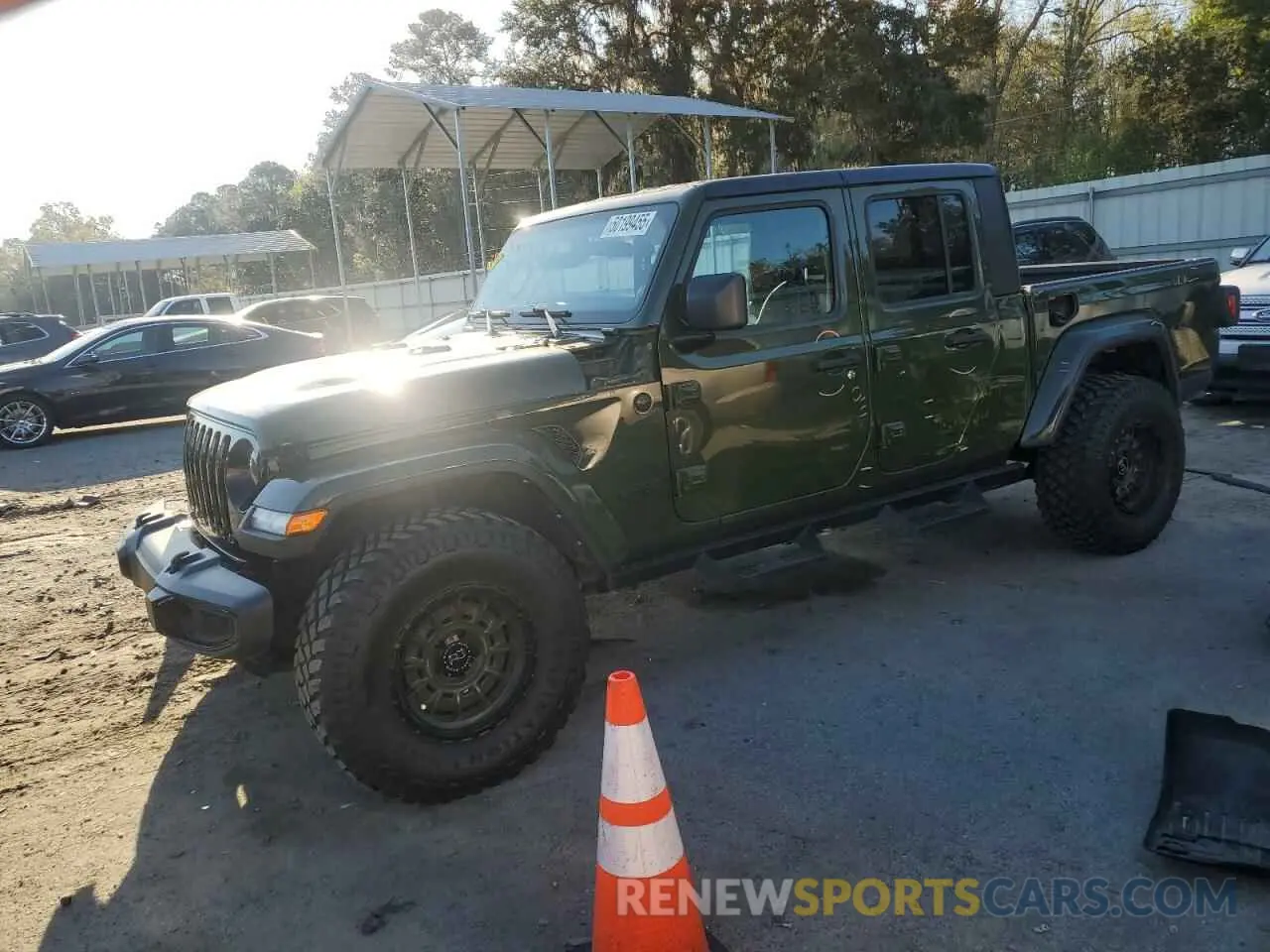 1 Фотография поврежденного автомобиля 1C6HJTAG8ML592059 JEEP GLADIATOR 2021