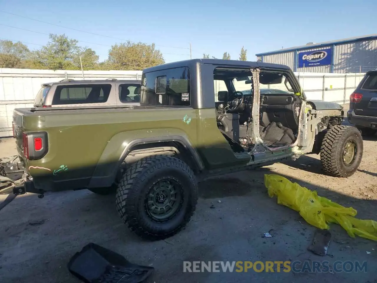 3 Фотография поврежденного автомобиля 1C6HJTAG8ML592059 JEEP GLADIATOR 2021