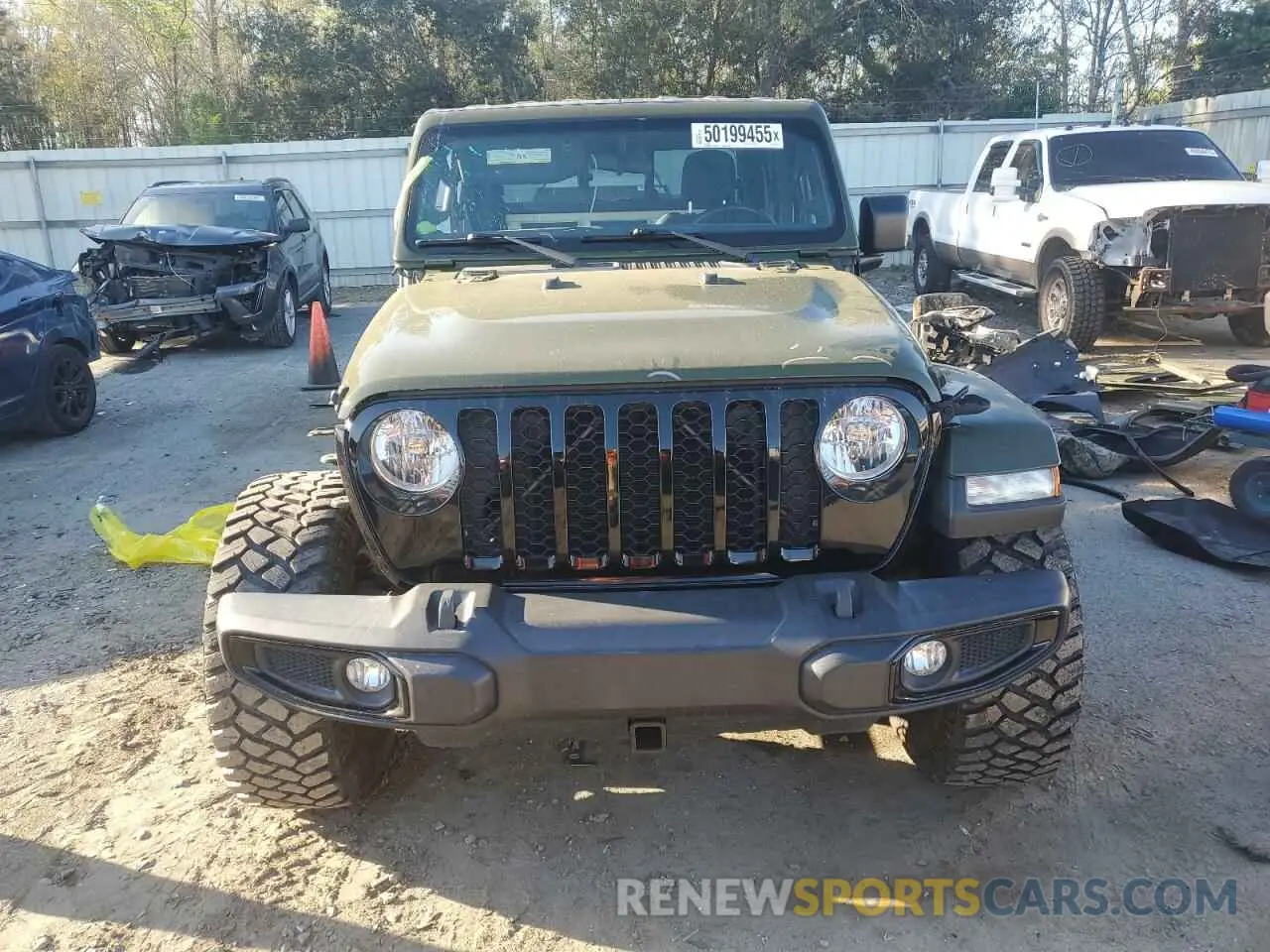 5 Фотография поврежденного автомобиля 1C6HJTAG8ML592059 JEEP GLADIATOR 2021