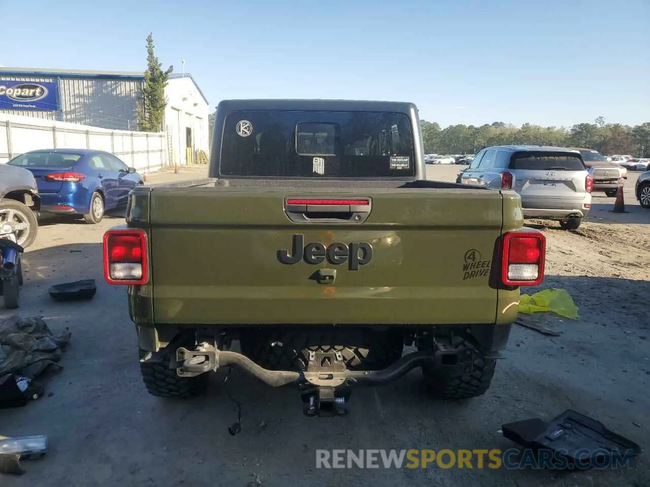 6 Фотография поврежденного автомобиля 1C6HJTAG8ML592059 JEEP GLADIATOR 2021