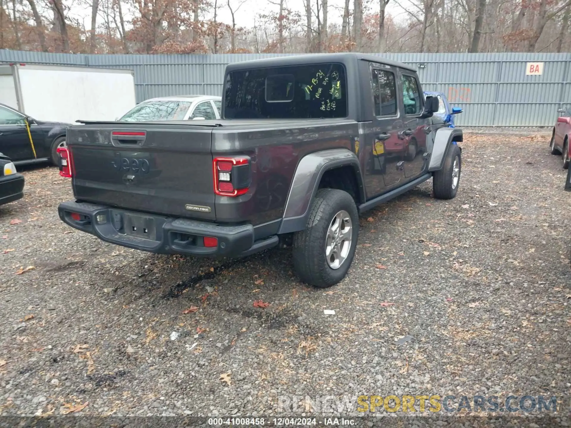 4 Фотография поврежденного автомобиля 1C6HJTAG9ML596170 JEEP GLADIATOR 2021