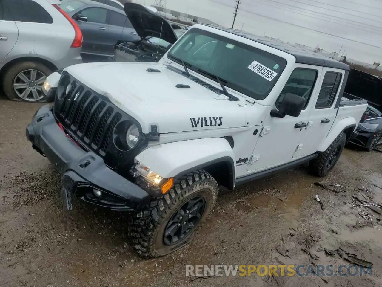 1 Фотография поврежденного автомобиля 1C6HJTAG9ML605725 JEEP GLADIATOR 2021