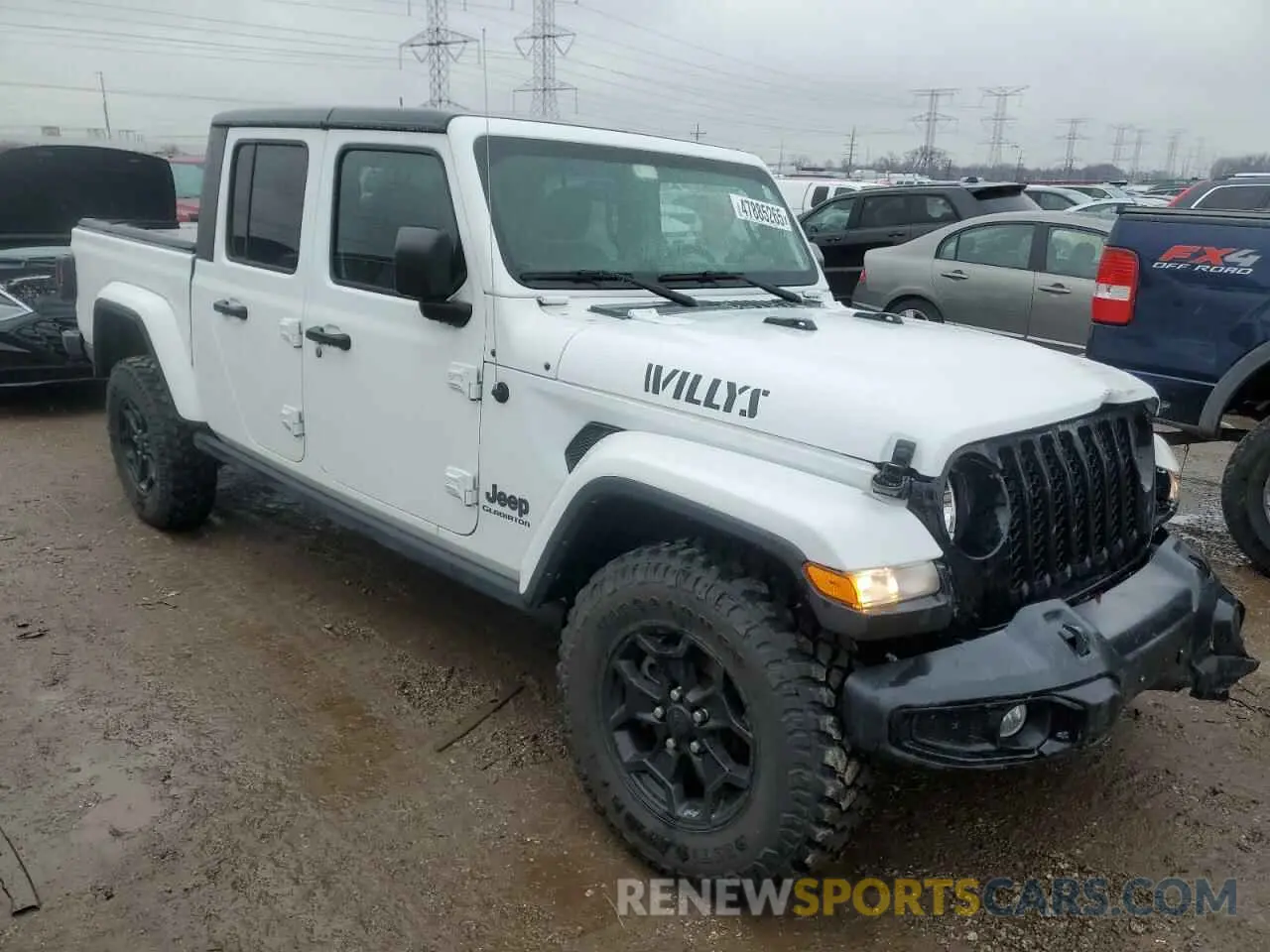4 Фотография поврежденного автомобиля 1C6HJTAG9ML605725 JEEP GLADIATOR 2021