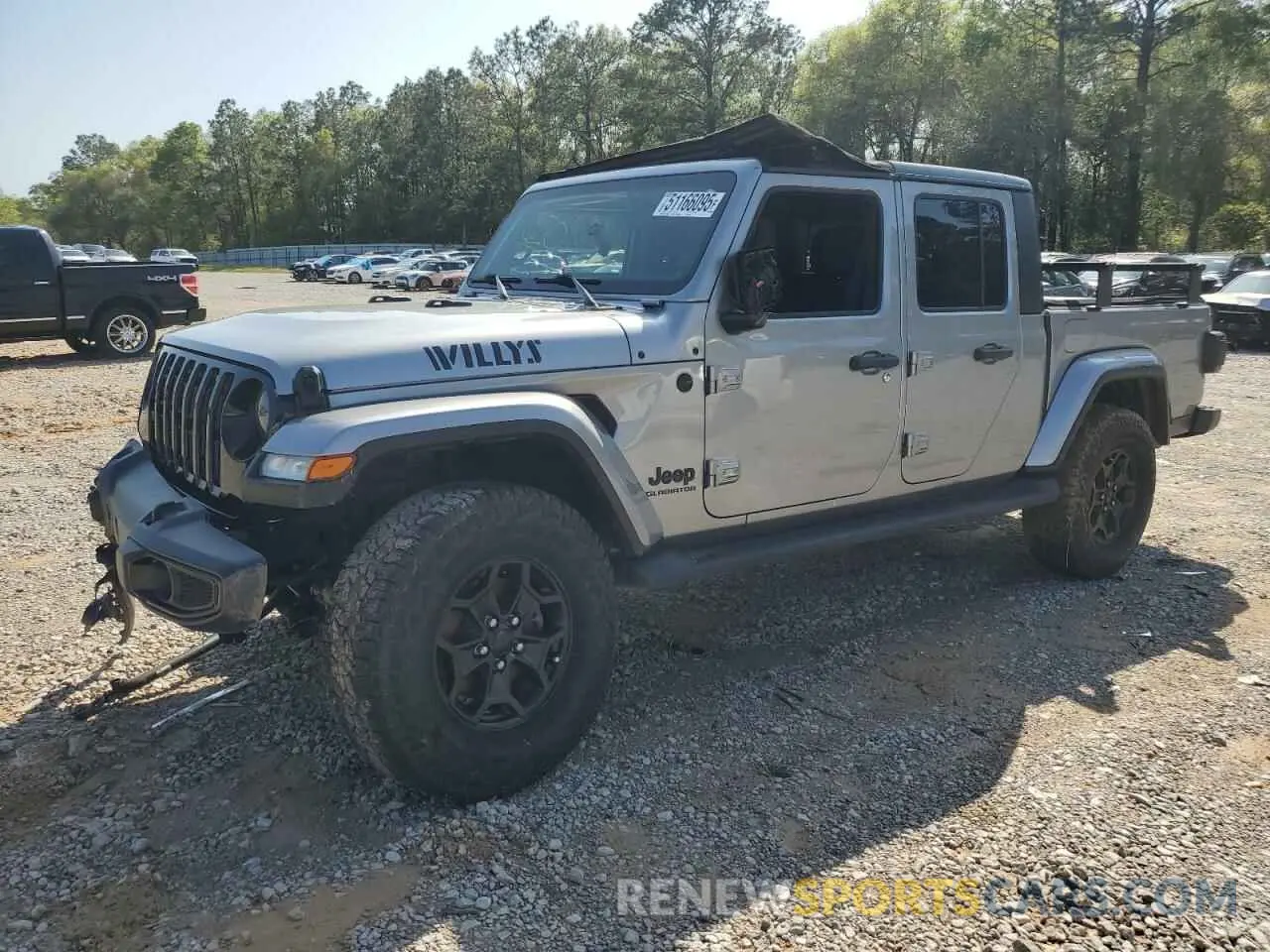 1 Photograph of a damaged car 1C6HJTAGXML513426 JEEP GLADIATOR 2021