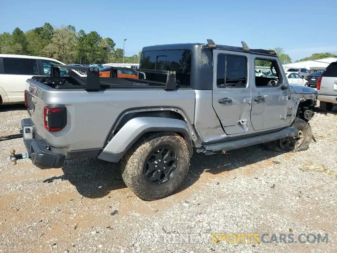 3 Photograph of a damaged car 1C6HJTAGXML513426 JEEP GLADIATOR 2021