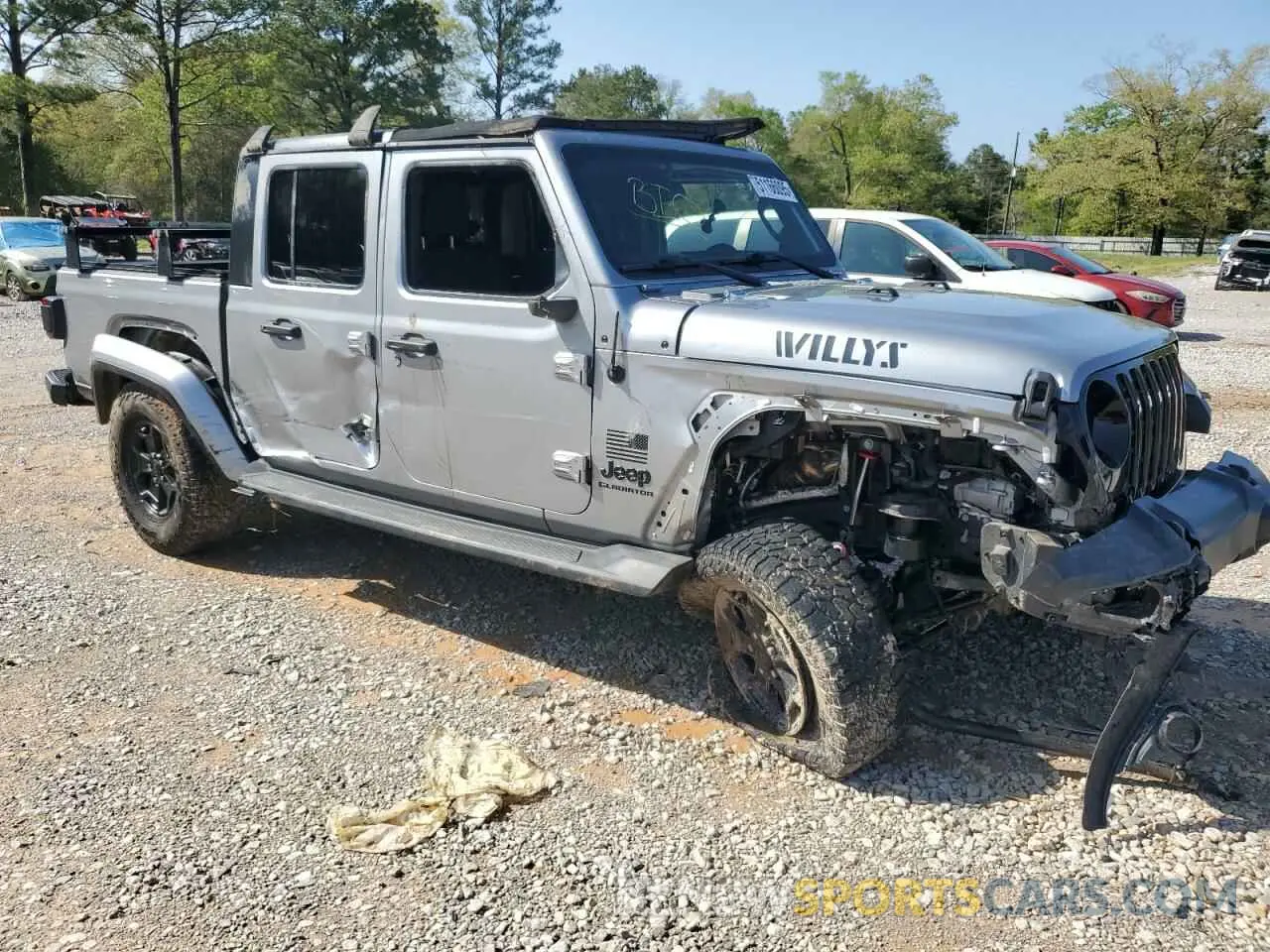 4 Photograph of a damaged car 1C6HJTAGXML513426 JEEP GLADIATOR 2021