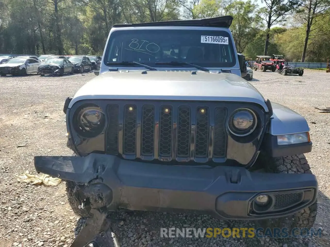 5 Photograph of a damaged car 1C6HJTAGXML513426 JEEP GLADIATOR 2021