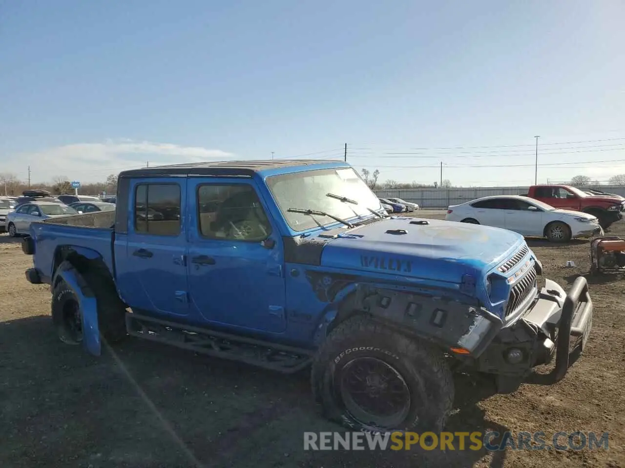 4 Фотография поврежденного автомобиля 1C6HJTAGXML535345 JEEP GLADIATOR 2021