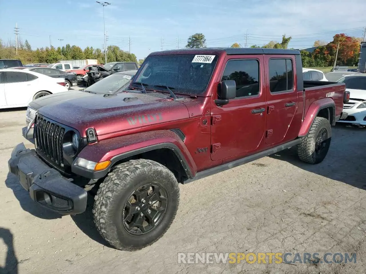 1 Фотография поврежденного автомобиля 1C6HJTAGXML590037 JEEP GLADIATOR 2021