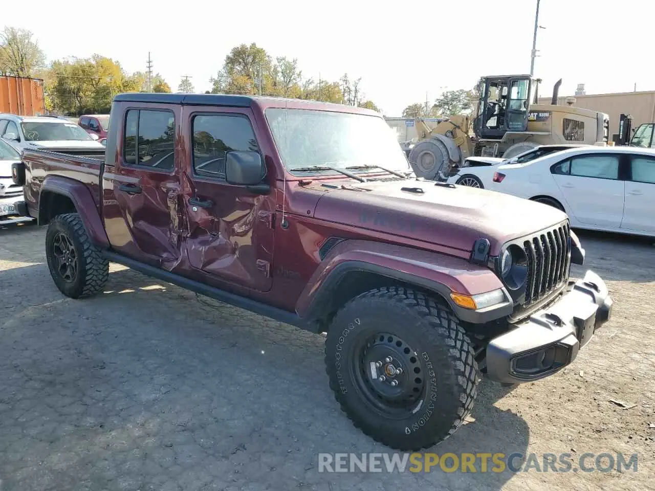 4 Фотография поврежденного автомобиля 1C6HJTAGXML590037 JEEP GLADIATOR 2021