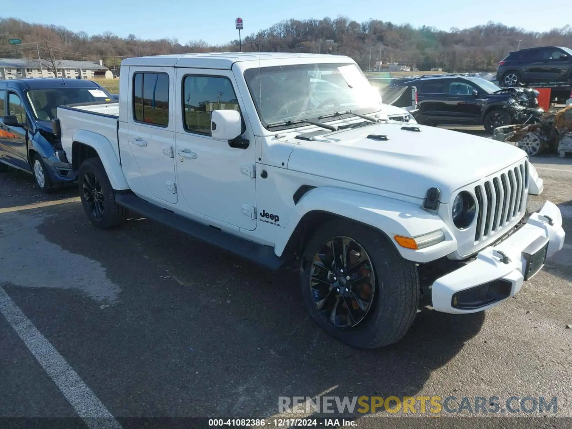 1 Photograph of a damaged car 1C6HJTFG0ML505876 JEEP GLADIATOR 2021