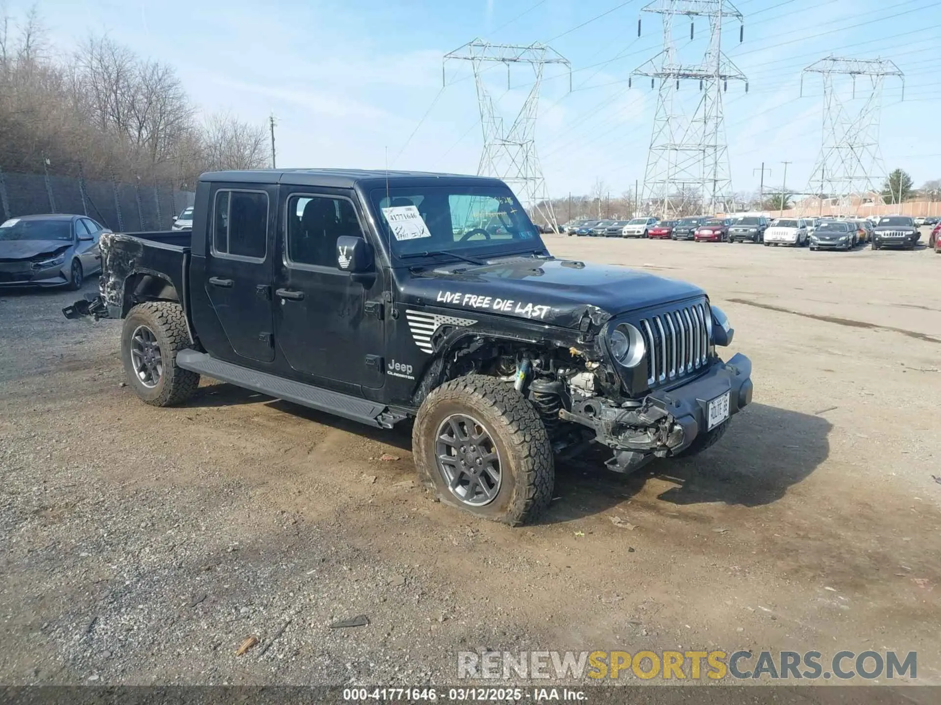 1 Фотография поврежденного автомобиля 1C6HJTFG1ML606215 JEEP GLADIATOR 2021