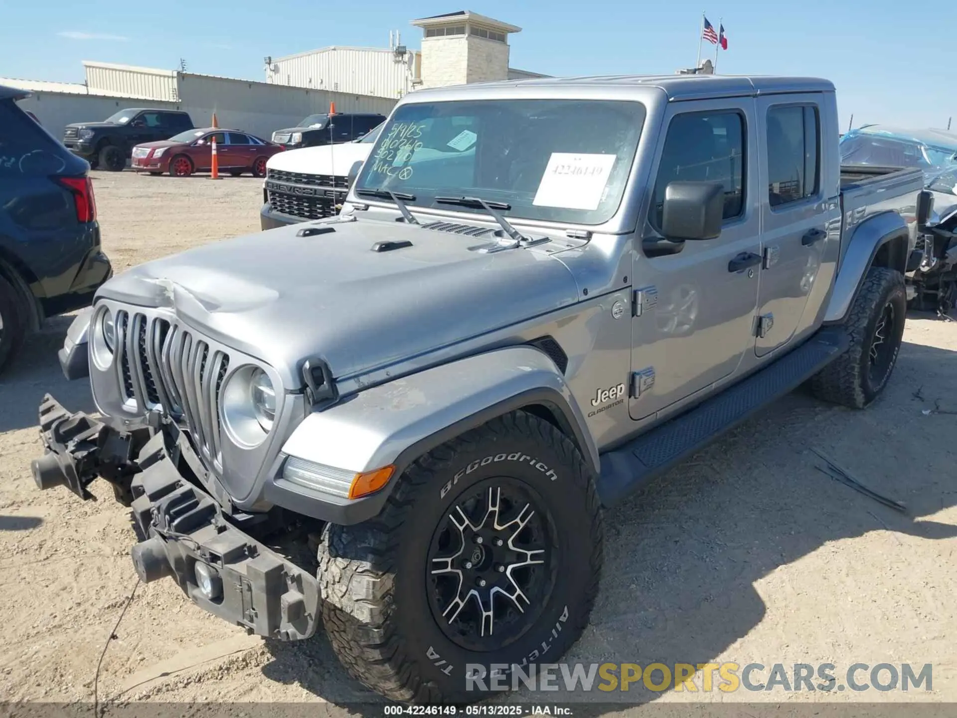 2 Photograph of a damaged car 1C6HJTFG3ML502910 JEEP GLADIATOR 2021