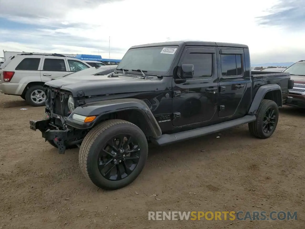 1 Photograph of a damaged car 1C6HJTFGXML553725 JEEP GLADIATOR 2021
