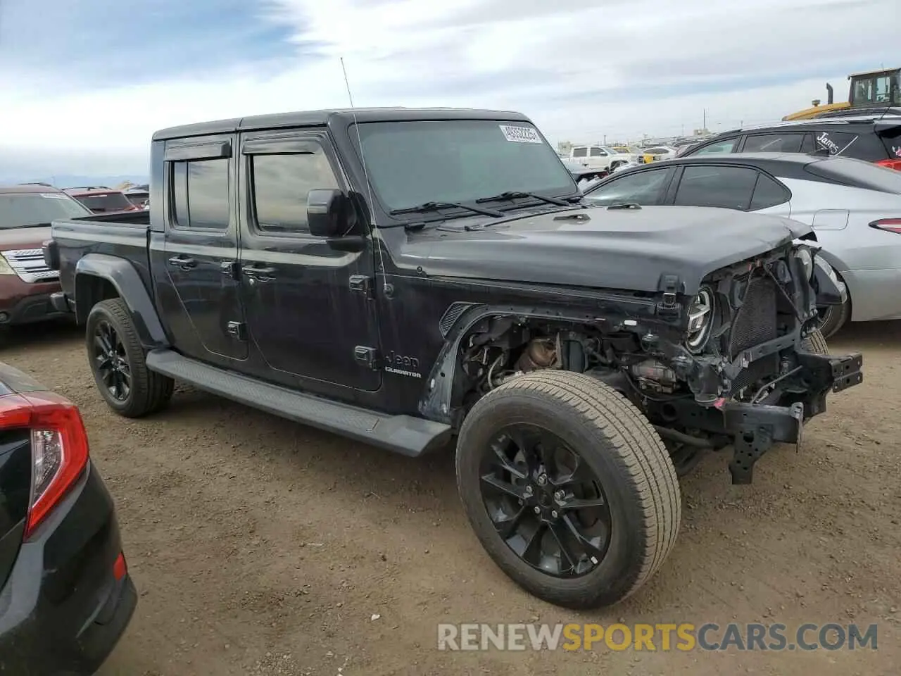 4 Photograph of a damaged car 1C6HJTFGXML553725 JEEP GLADIATOR 2021