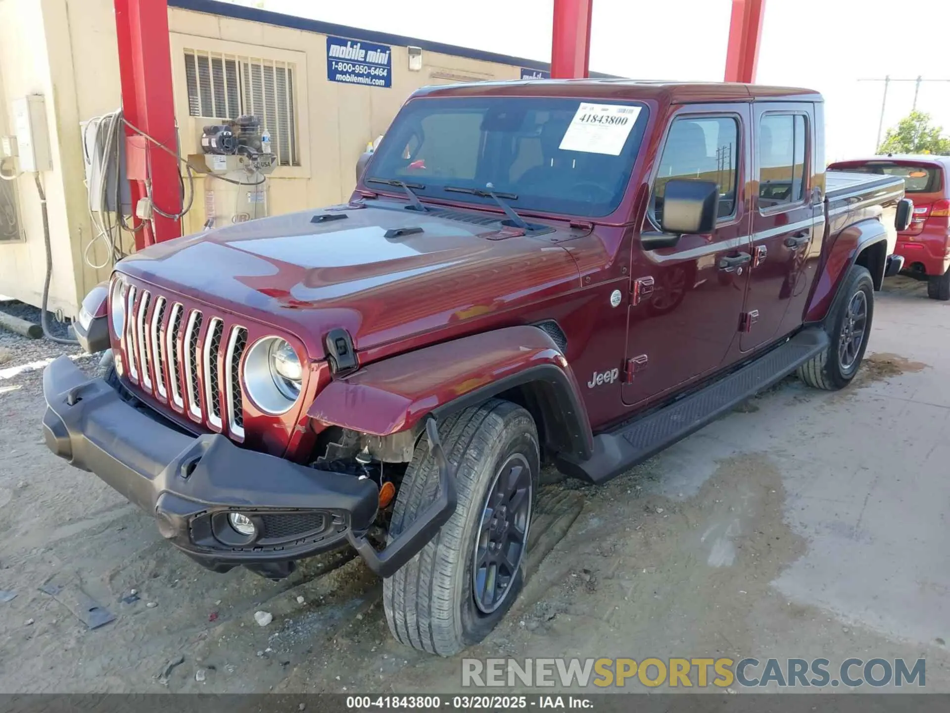 2 Photograph of a damaged car 1C6HJTFGXML553983 JEEP GLADIATOR 2021