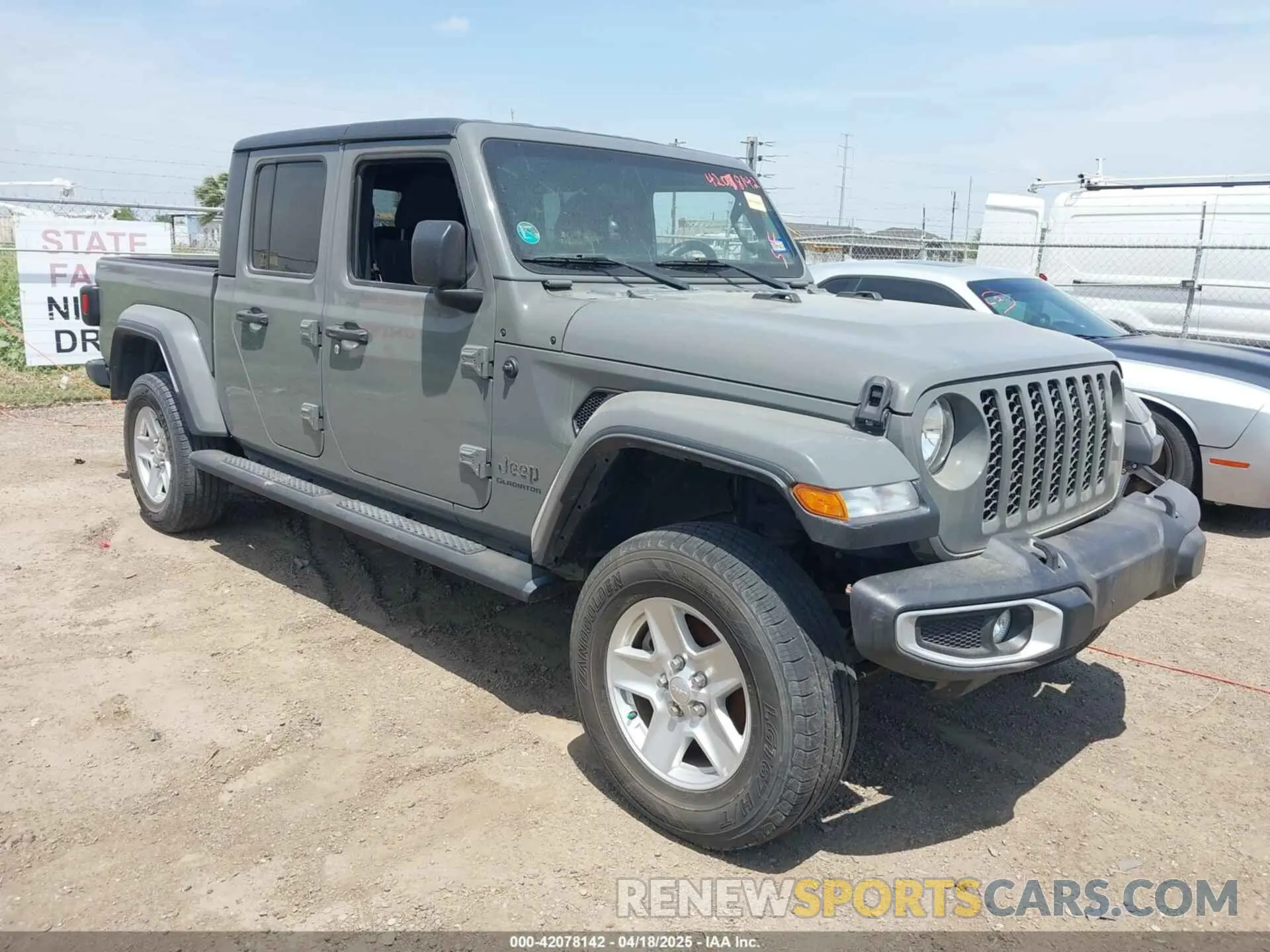 1 Photograph of a damaged car 1C6JJTAG9ML538769 JEEP GLADIATOR 2021