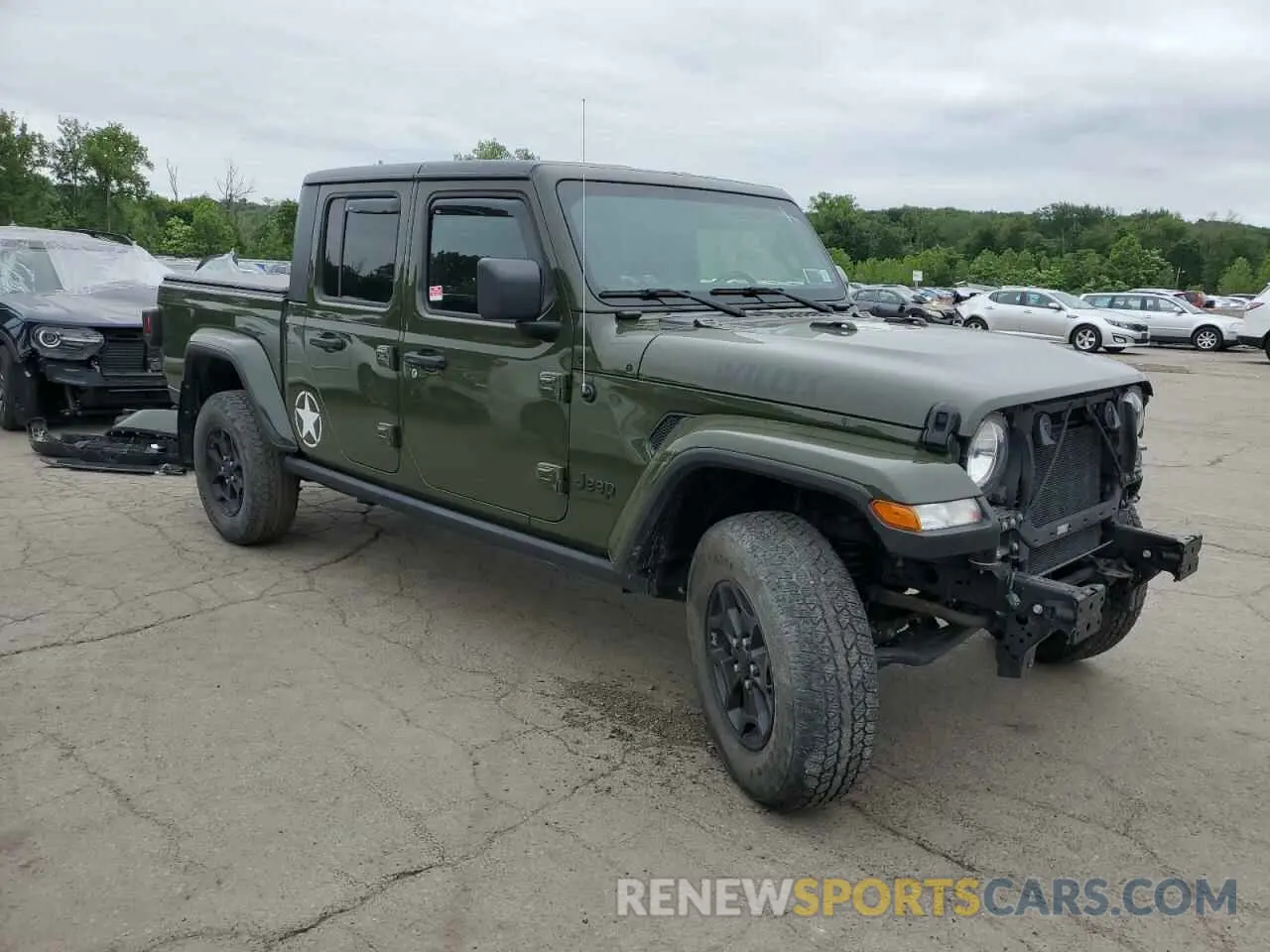 4 Photograph of a damaged car 1C6JJTAM3ML554990 JEEP GLADIATOR 2021