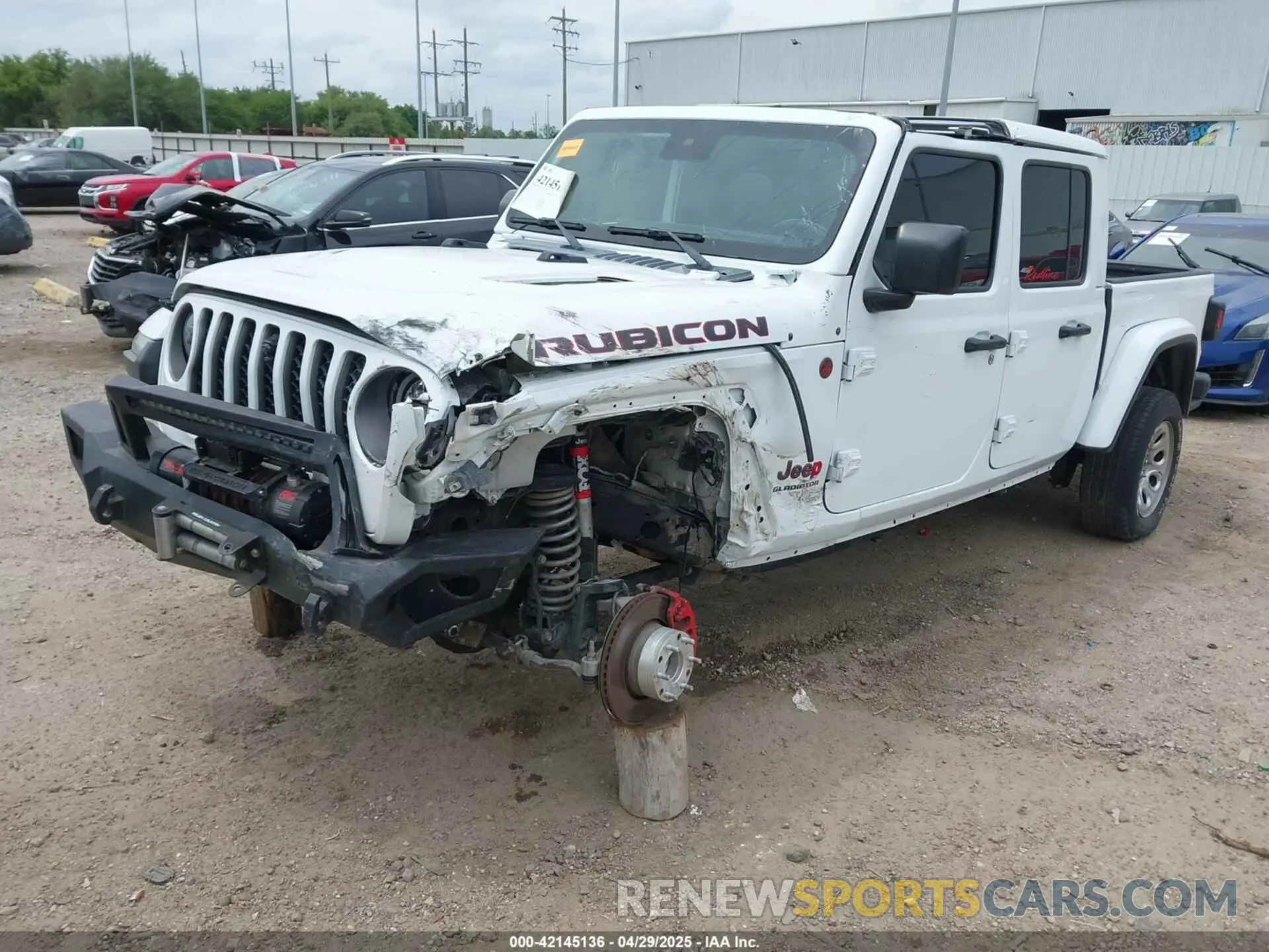 2 Photograph of a damaged car 1C6JJTBG2ML541379 JEEP GLADIATOR 2021