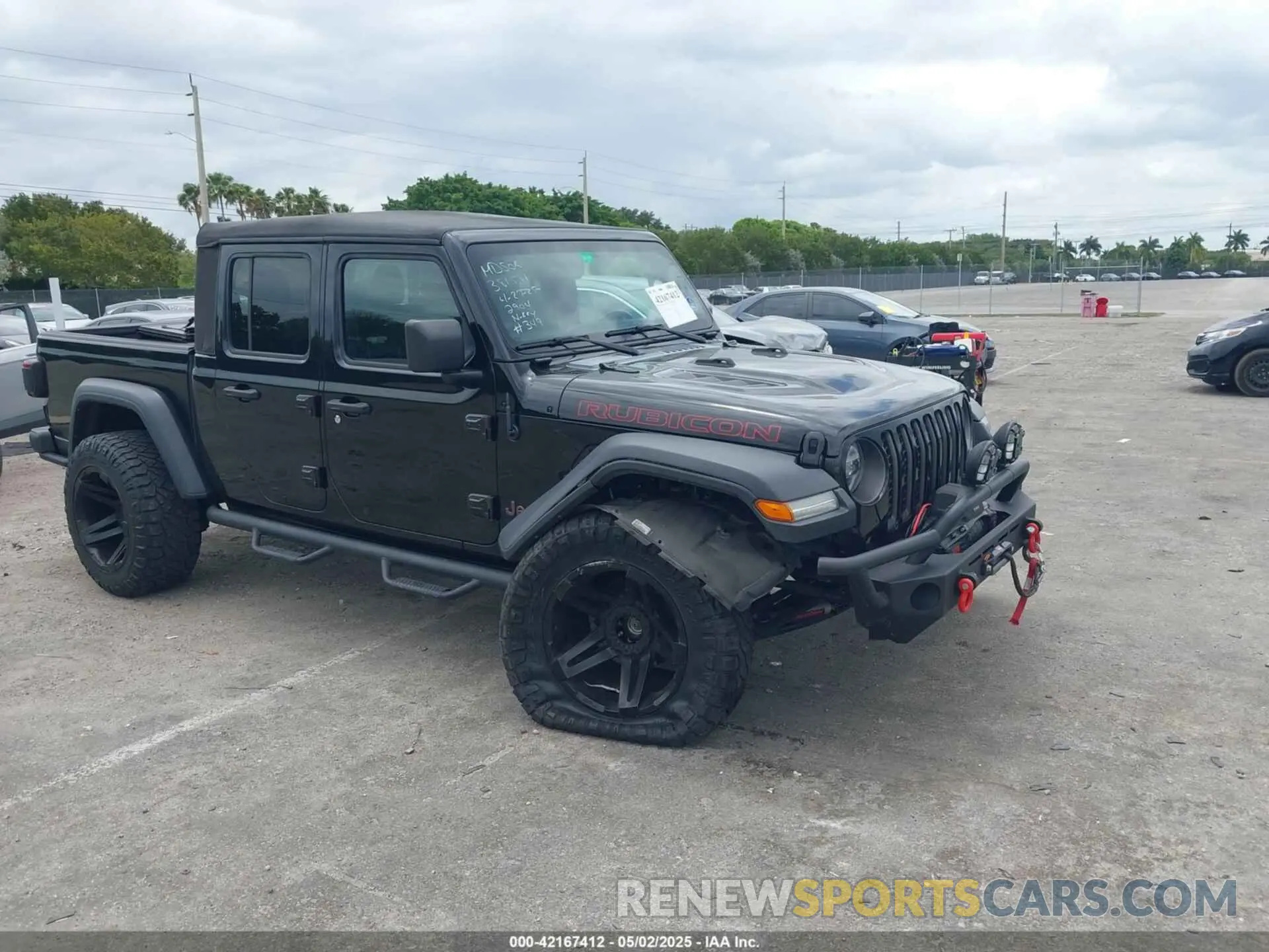 1 Photograph of a damaged car 1C6JJTBG6ML622904 JEEP GLADIATOR 2021