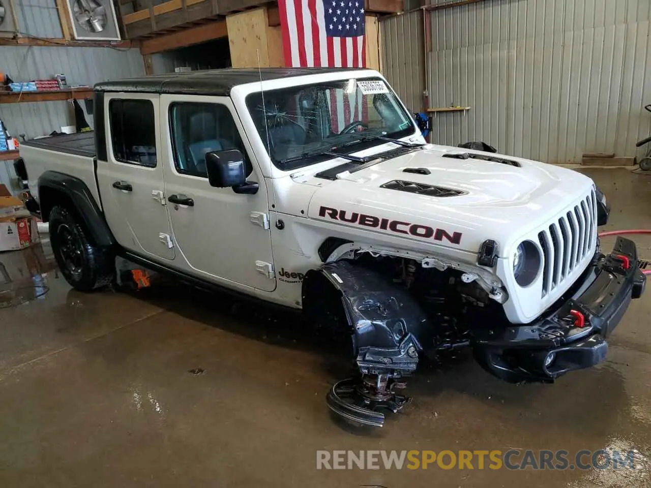 4 Photograph of a damaged car 1C6JJTBG8ML527146 JEEP GLADIATOR 2021