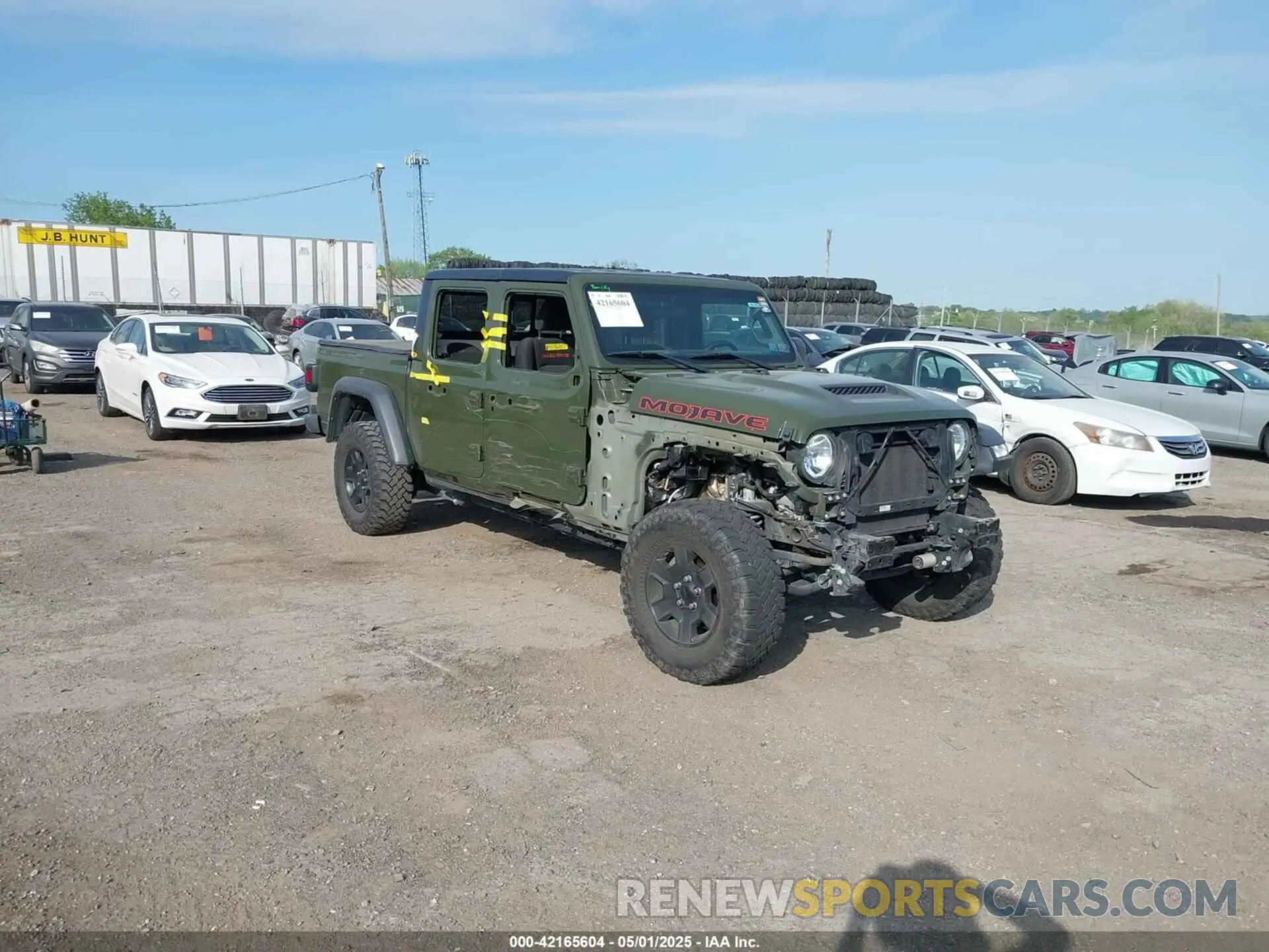 1 Photograph of a damaged car 1C6JJTEG2ML565676 JEEP GLADIATOR 2021