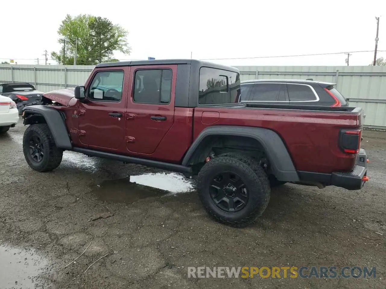 2 Photograph of a damaged car 1C6JJTEG7ML521947 JEEP GLADIATOR 2021