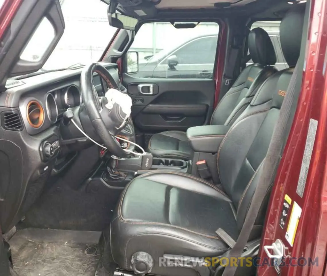 7 Photograph of a damaged car 1C6JJTEG7ML521947 JEEP GLADIATOR 2021