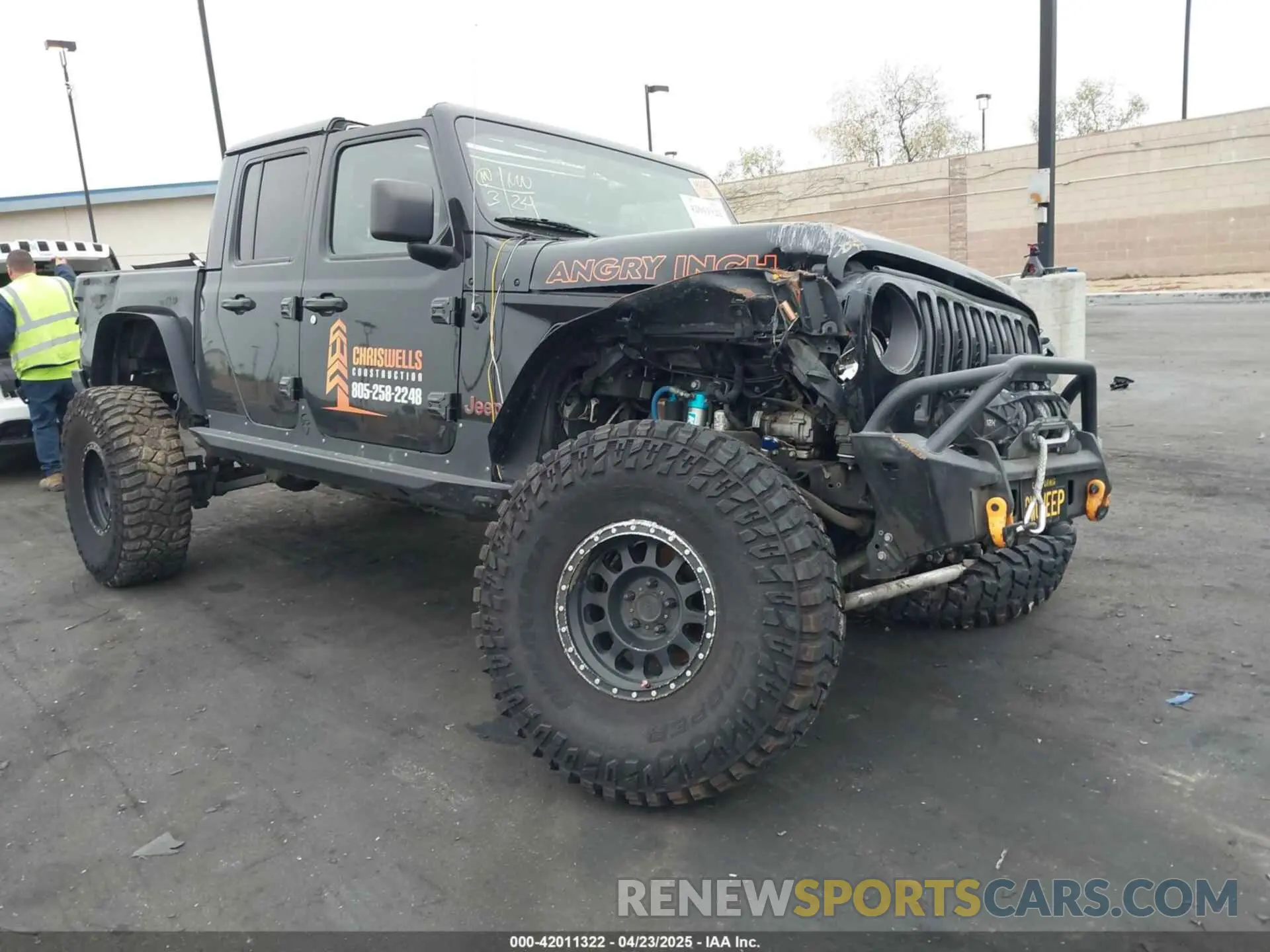 1 Photograph of a damaged car 1C6JJTEG7ML522371 JEEP GLADIATOR 2021