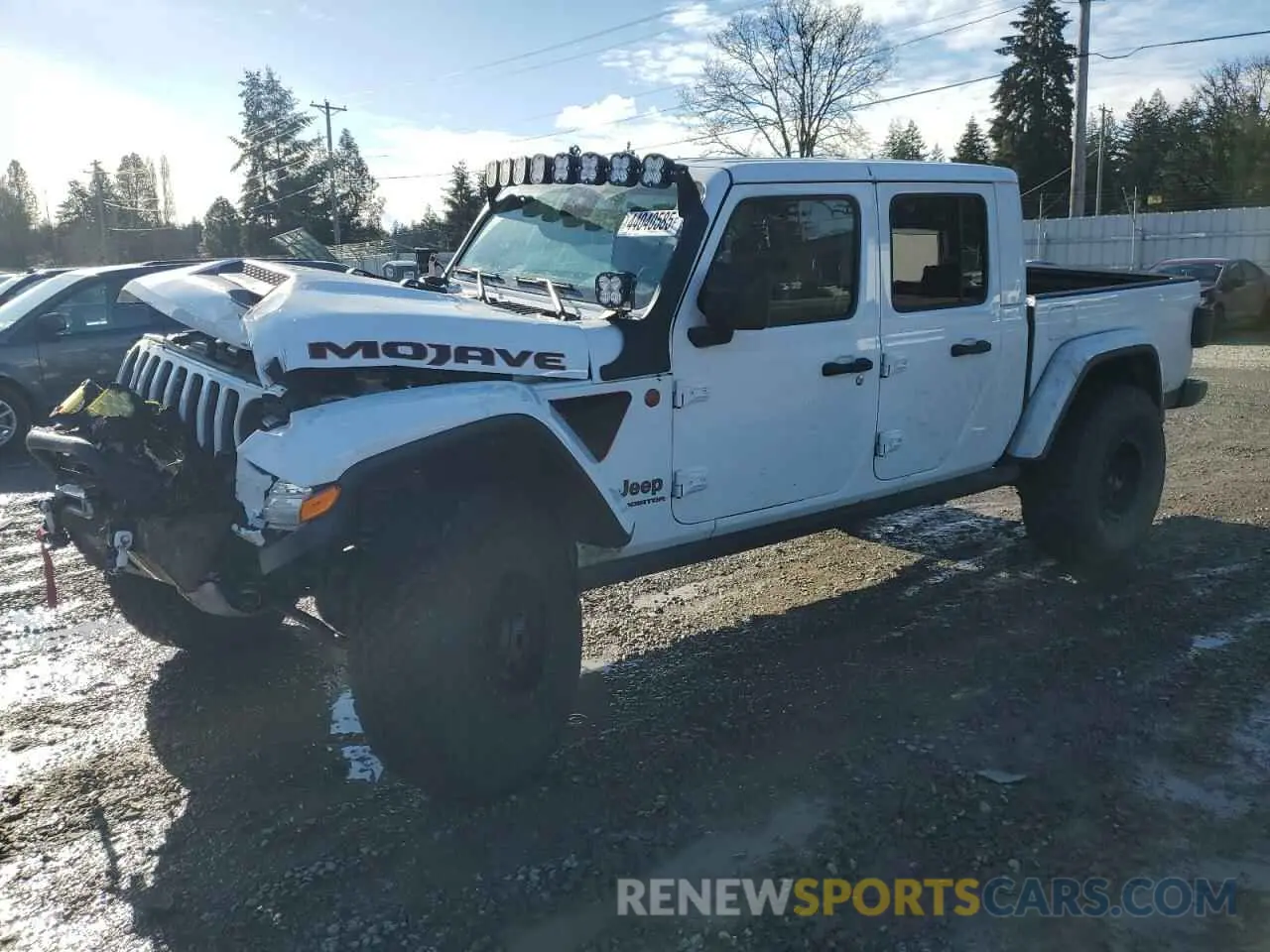 1 Photograph of a damaged car 1C6JJTEG7ML581050 JEEP GLADIATOR 2021