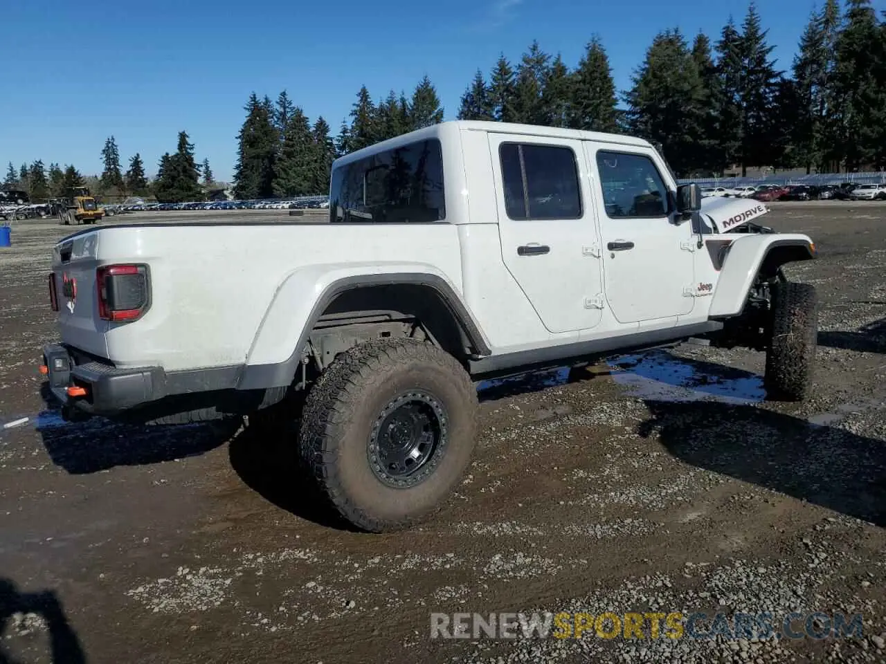 3 Photograph of a damaged car 1C6JJTEG7ML581050 JEEP GLADIATOR 2021