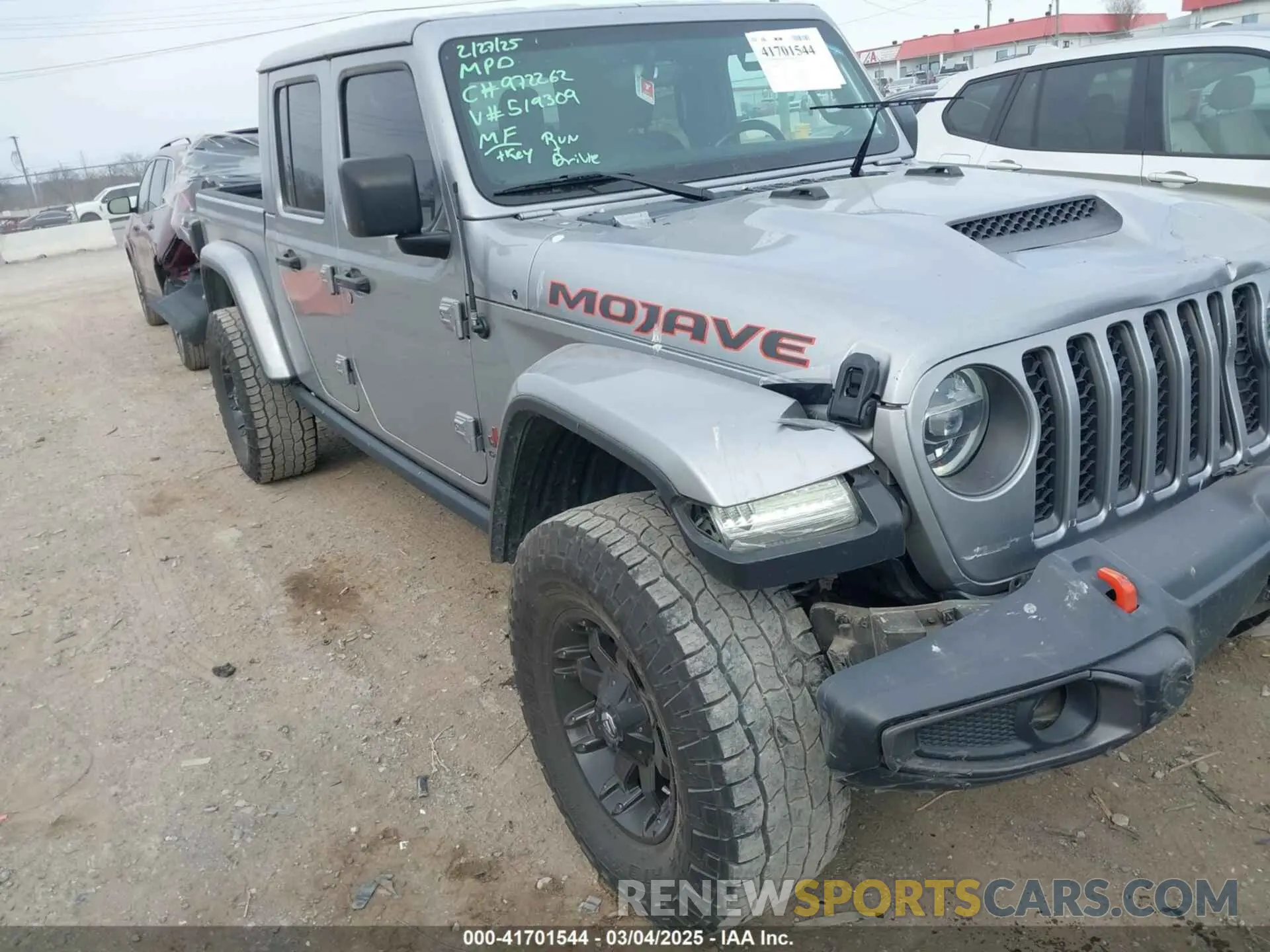 1 Фотография поврежденного автомобиля 1C6JJTEG9ML519309 JEEP GLADIATOR 2021