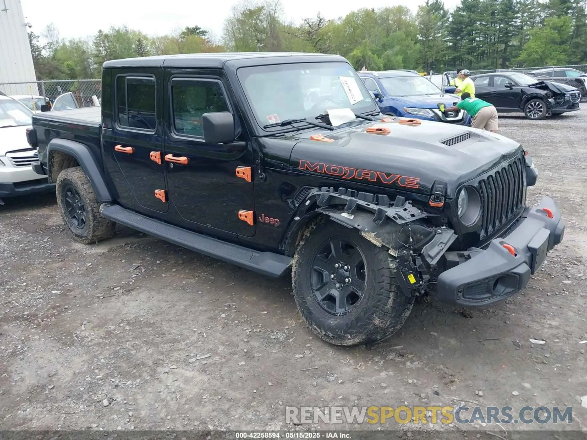 1 Photograph of a damaged car 1C6JJTEG9ML530066 JEEP GLADIATOR 2021