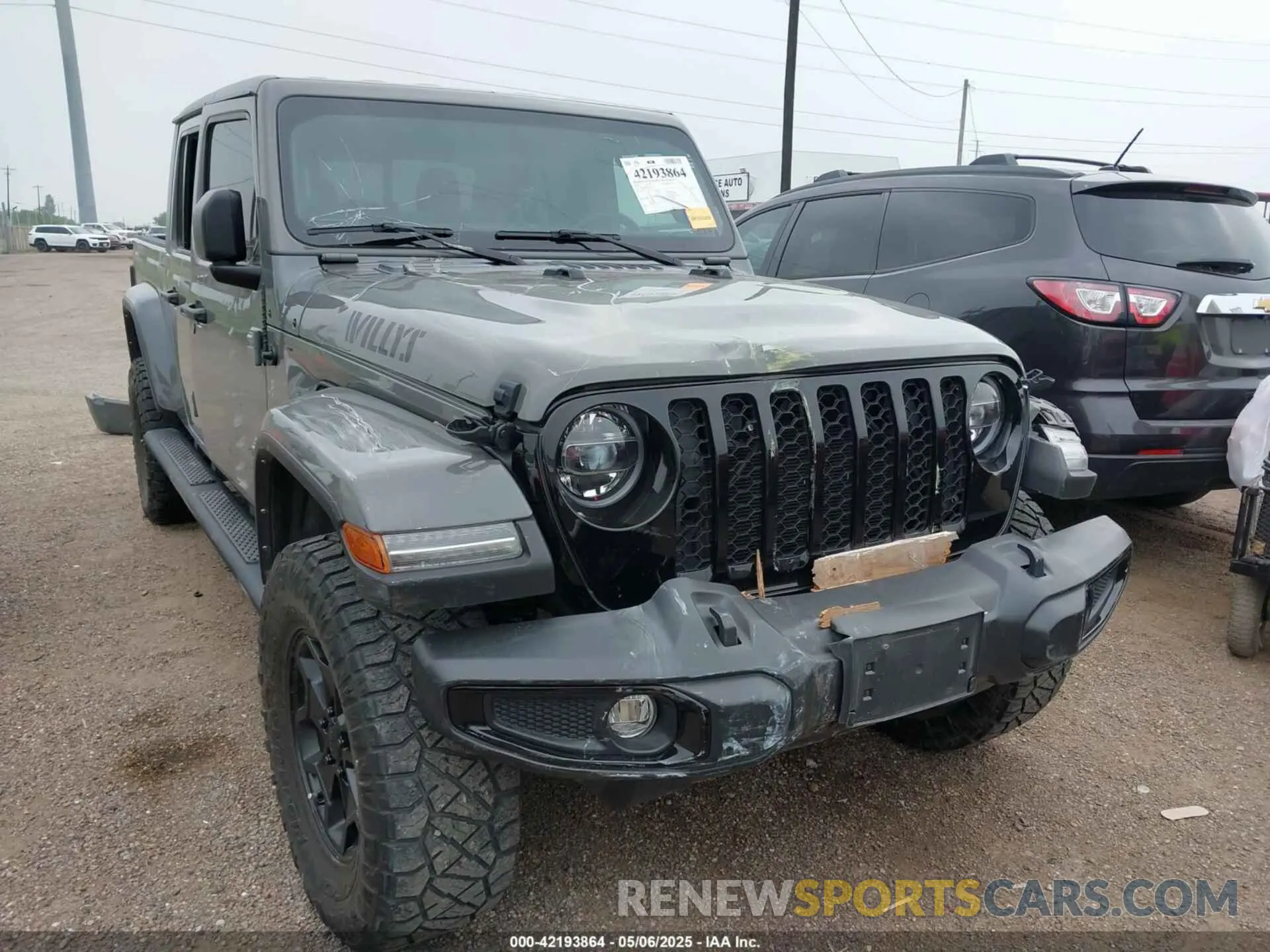 1 Photograph of a damaged car 1C6HJTAG2NL176011 JEEP GLADIATOR 2022