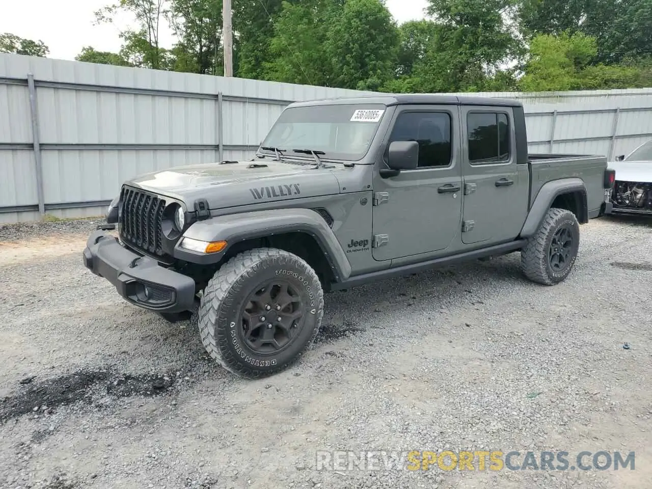 1 Photograph of a damaged car 1C6HJTAG3NL119428 JEEP GLADIATOR 2022